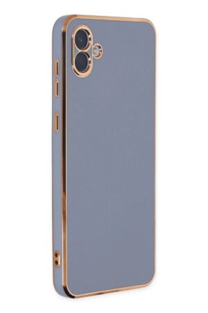 Samsung Galaxy A04 Kılıf Volet Silikon - Mavi-(5796)