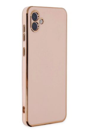 Samsung Galaxy A04 Kılıf Volet Silikon - Pembe-(5796)