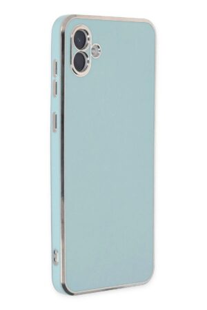 Samsung Galaxy A04 Kılıf Volet Silikon - Açık Yeşil-(5796)