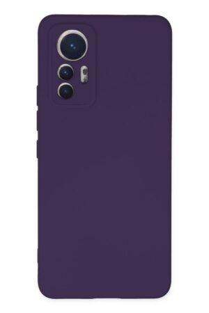 Xiaomi Mi 12 Lite Kılıf Nano içi Kadife Silikon - Mor-(5796)