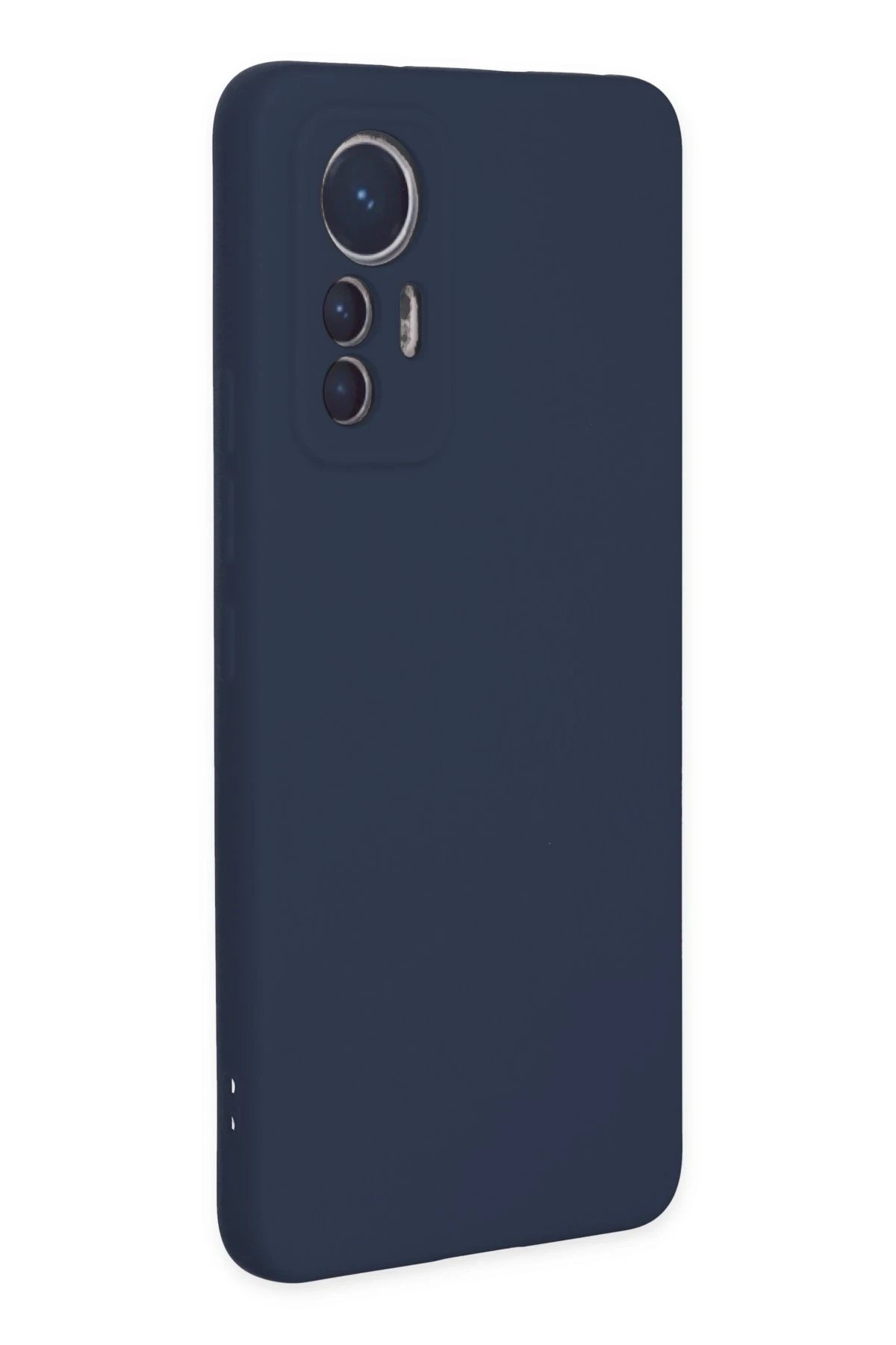 Xiaomi Mi 12 Lite Kılıf Nano içi Kadife Silikon - Lacivert-(5796) - Görsel 2