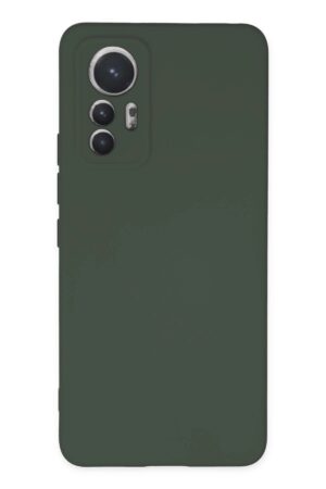 Xiaomi Mi 12 Lite Kılıf Nano içi Kadife Silikon - Koyu Yeşil-(5796)