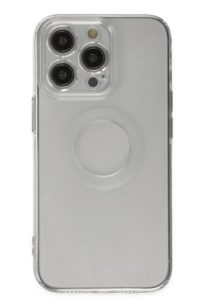 iPhone 13 Pro Kılıf Santa Lens Silikon - Şeffaf-(5796)