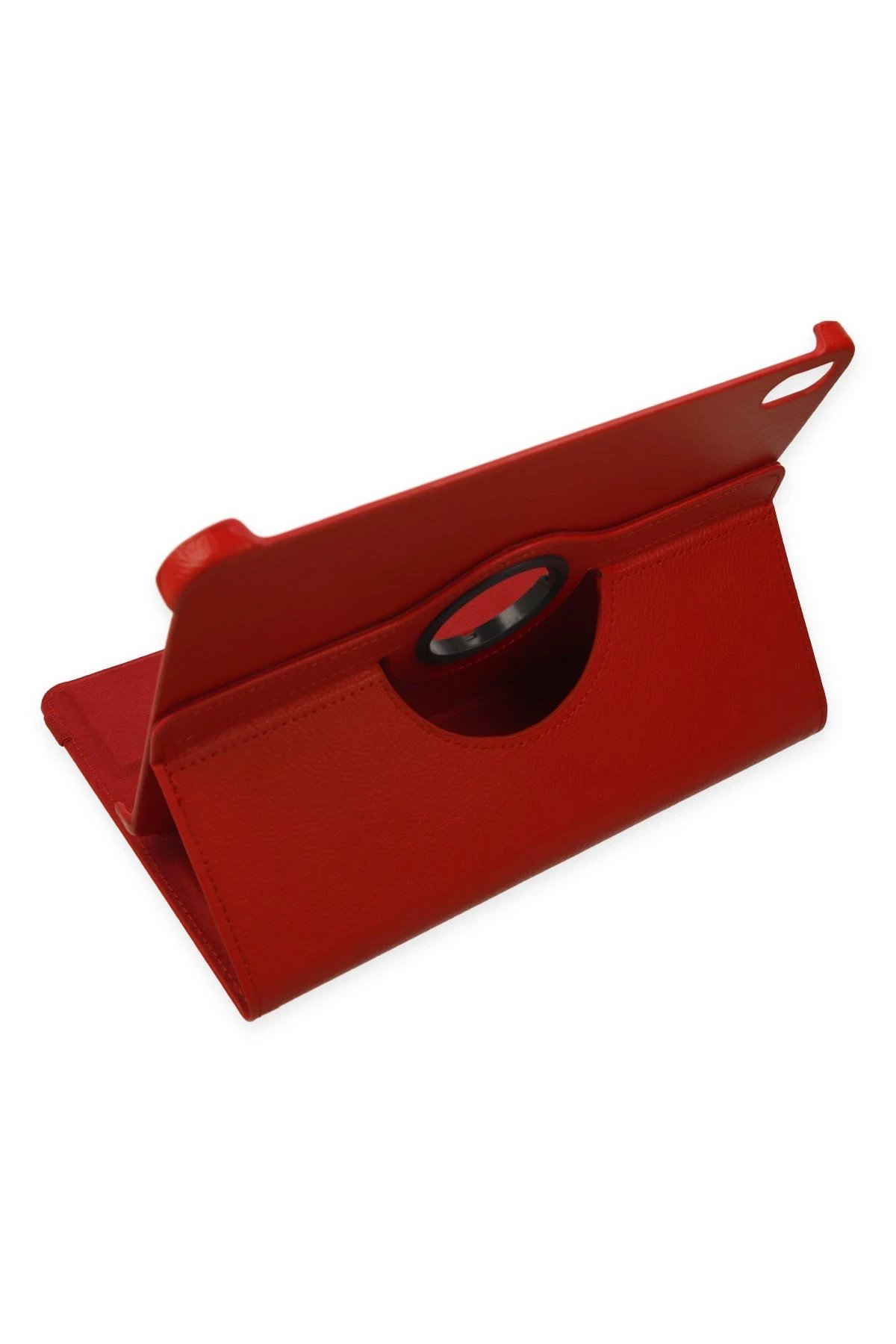 iPad 2022 10.9 (10.nesil) Kılıf 360 Tablet Deri Kılıf - Kırmızı-(5796) - Görsel 3