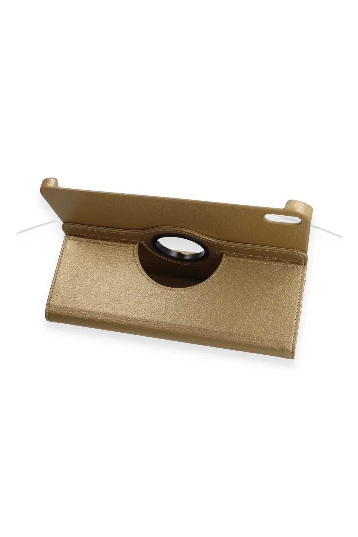 iPad 2022 10.9 (10.nesil) Kılıf 360 Tablet Deri Kılıf - Gold-(5796) - Görsel 4