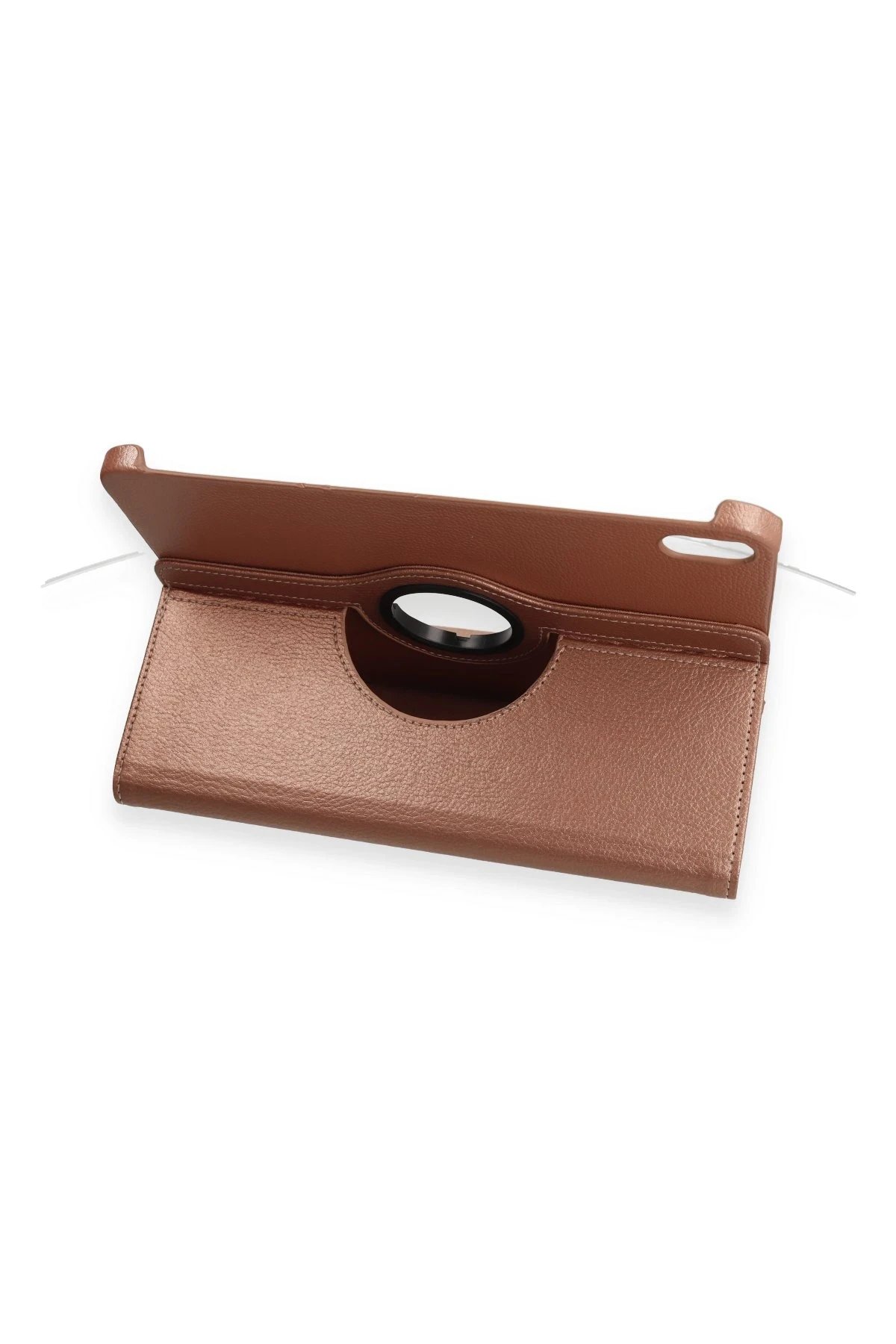 iPad 2022 10.9 (10.nesil) Kılıf 360 Tablet Deri Kılıf - Rose Gold-(5796) - Görsel 4