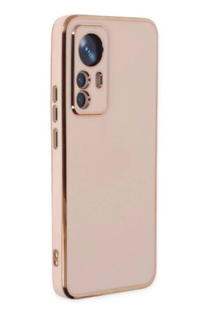 Xiaomi Mi 12T Pro Kılıf Volet Silikon - Pembe-(5796)