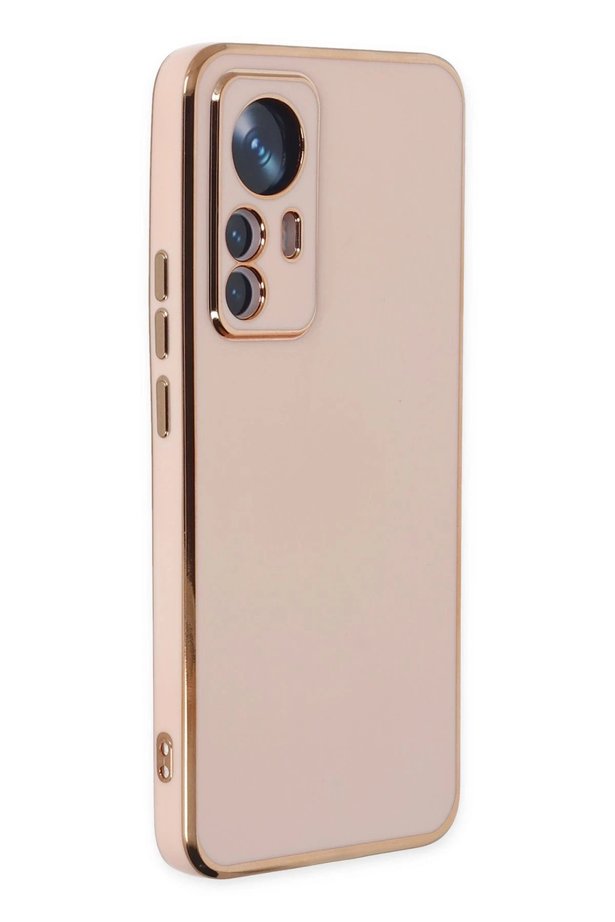 Xiaomi Mi 12T Pro Kılıf Volet Silikon - Pembe-(5796)