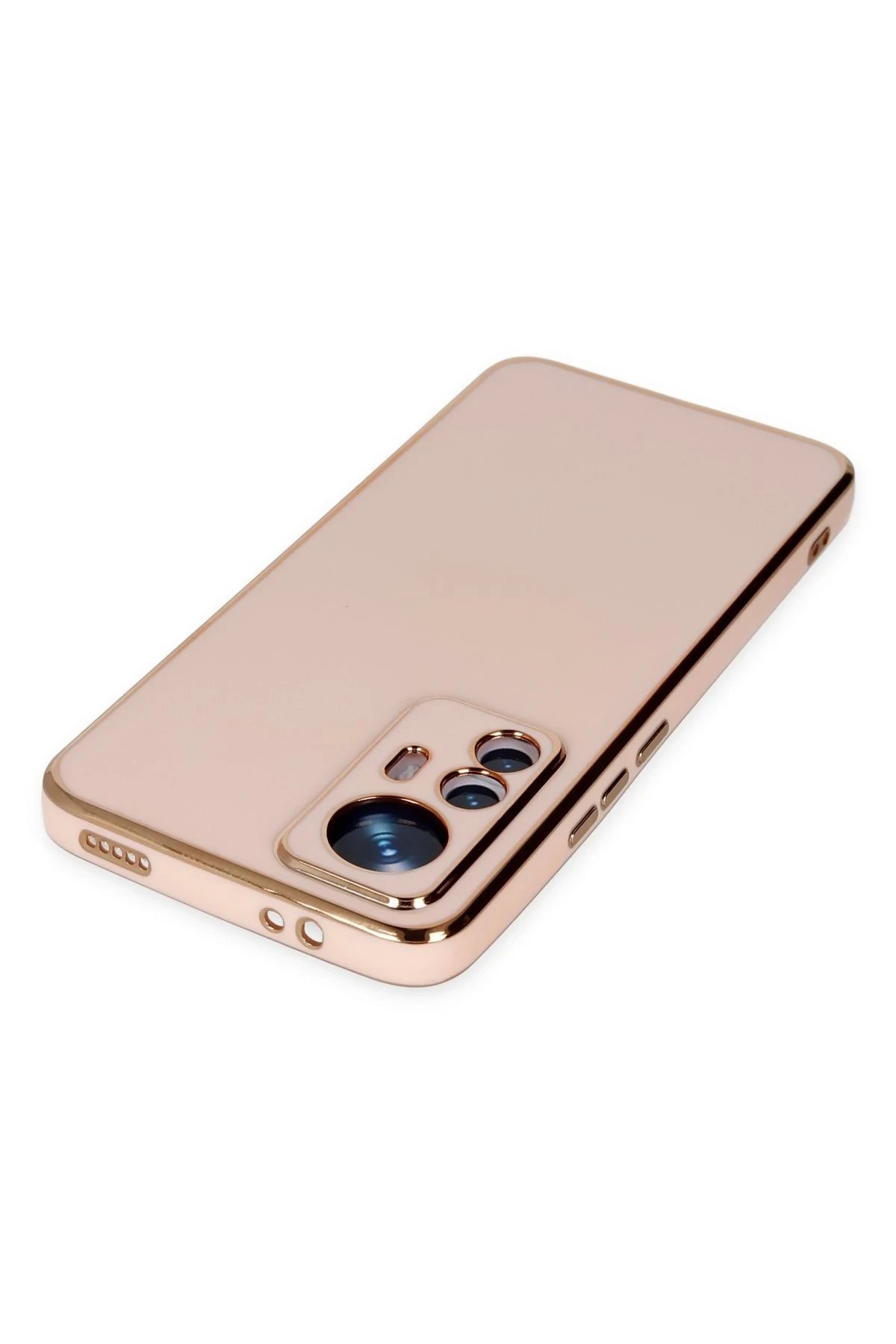 Xiaomi Mi 12T Pro Kılıf Volet Silikon - Pembe-(5796) - Görsel 4