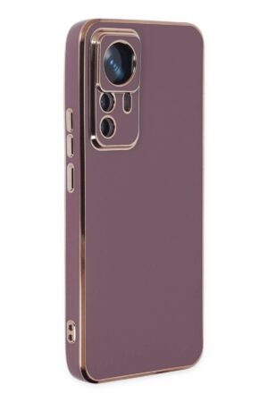 Xiaomi Mi 12T Pro Kılıf Volet Silikon - Mor-(5796)