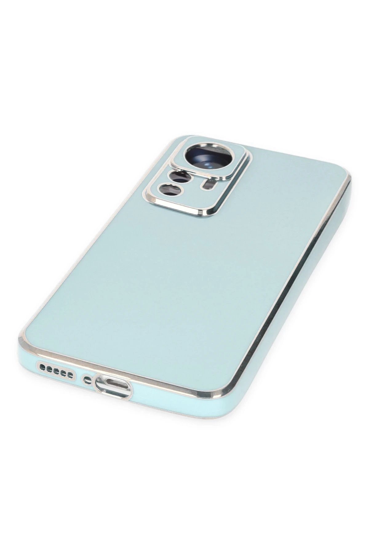 Xiaomi Mi 12T Pro Kılıf Volet Silikon - Açık Yeşil-(5796) - Görsel 5