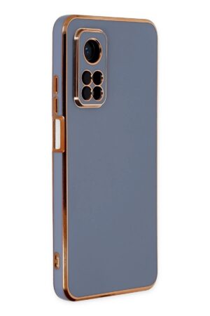 Xiaomi Mi 10T Kılıf Volet Silikon - Mavi-(5796)