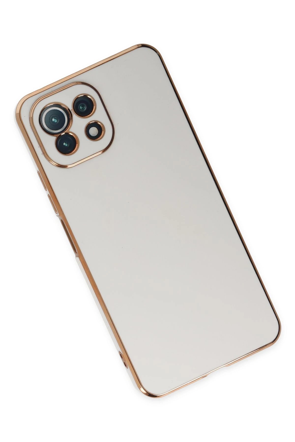 Xiaomi Mİ 11 Lite Kılıf Volet Silikon - Beyaz-(5796) - Görsel 3