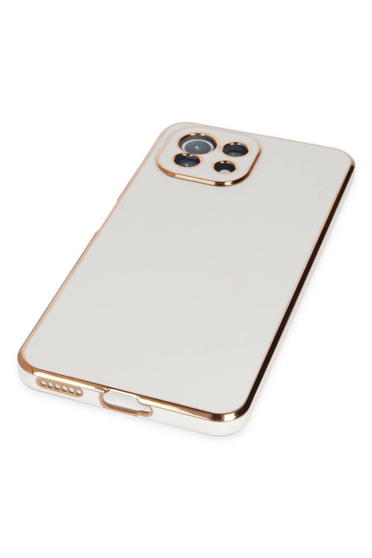 Xiaomi Mİ 11 Lite Kılıf Volet Silikon - Beyaz-(5796) - Görsel 4