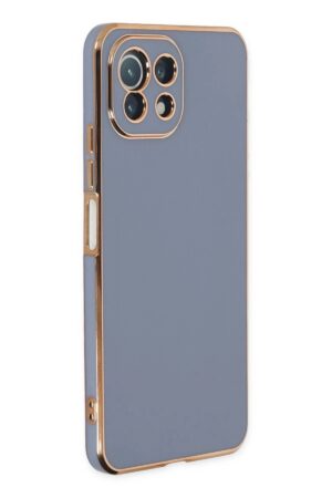 Xiaomi Mİ 11 Lite Kılıf Volet Silikon - Mavi-(5796)