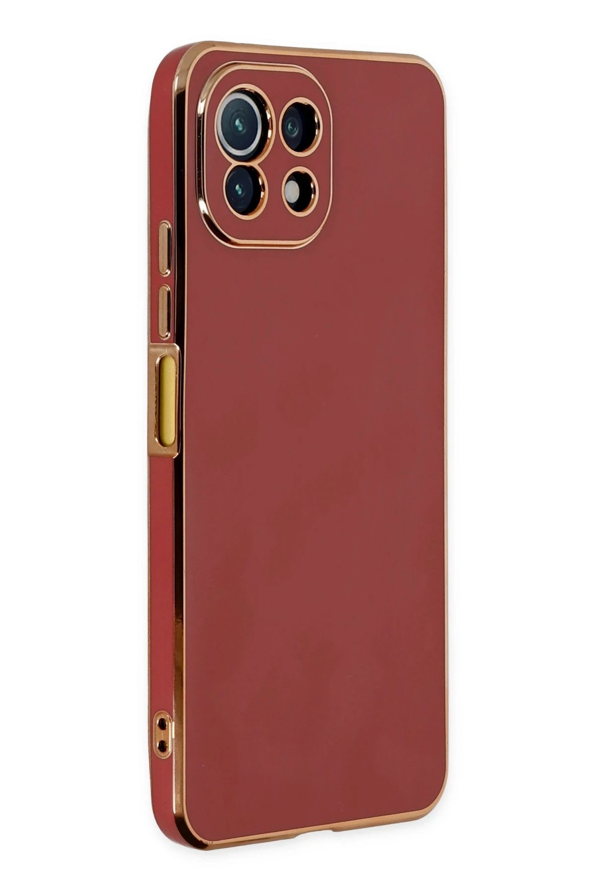 Xiaomi Mİ 11 Lite Kılıf Volet Silikon - Kırmızı-(5796)