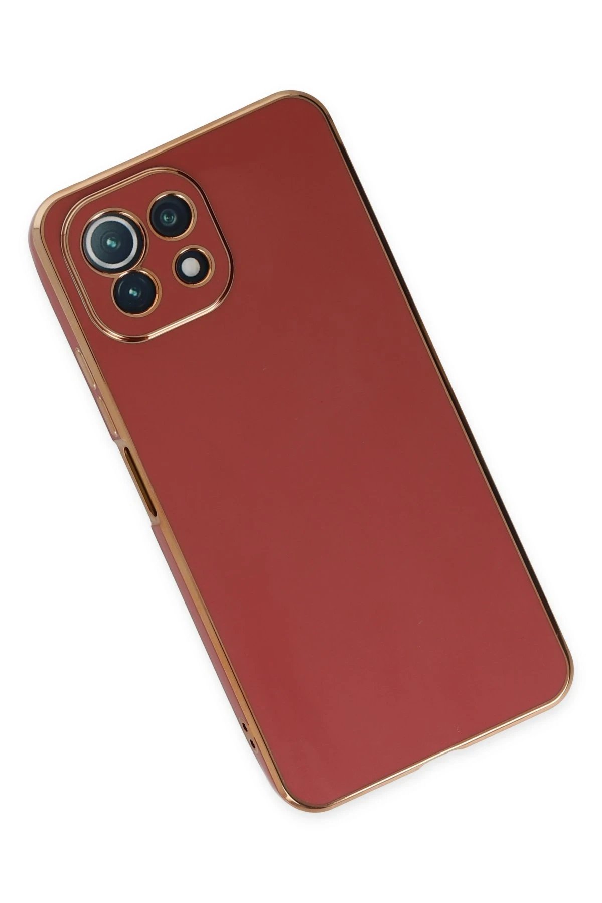 Xiaomi Mİ 11 Lite Kılıf Volet Silikon - Kırmızı-(5796) - Görsel 3