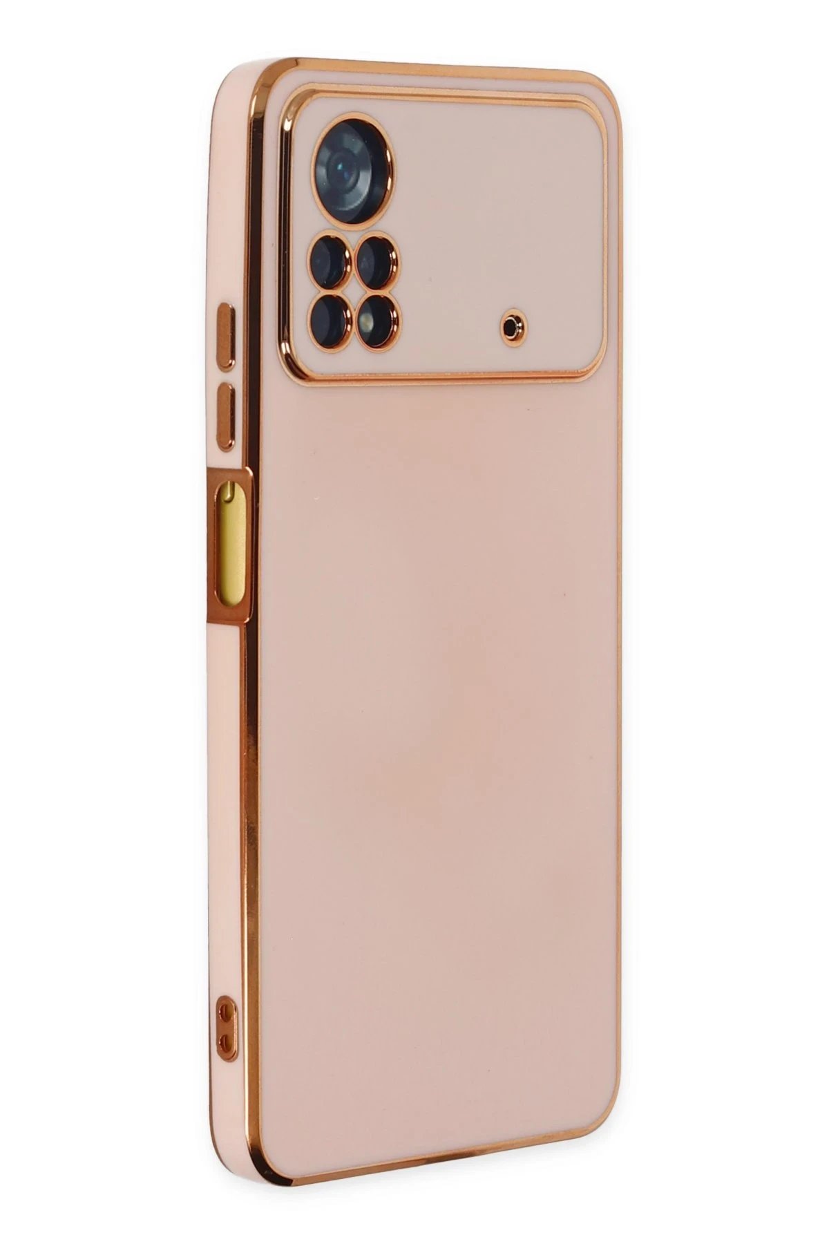 Xiaomi Poco X4 Pro 5G Kılıf Volet Silikon - Pembe-(5796)