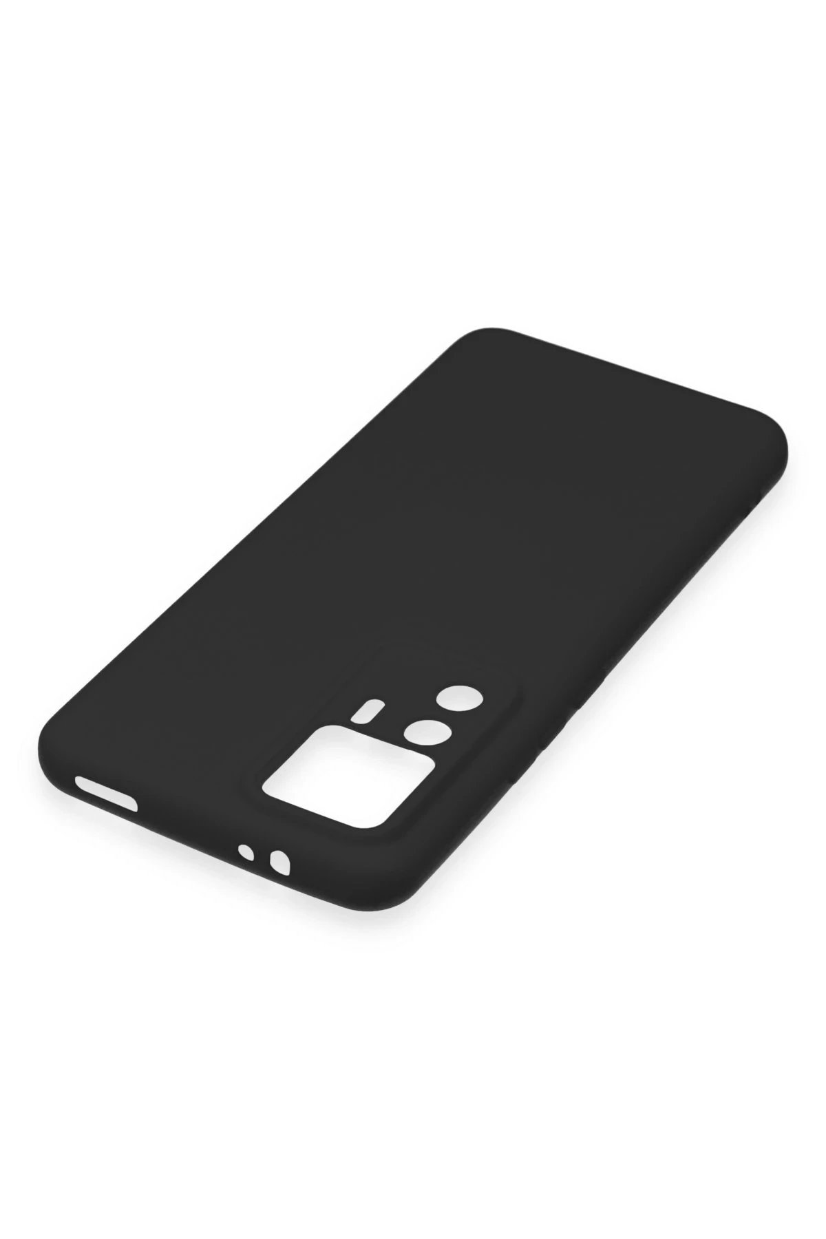 Xiaomi Mi 12T Pro Kılıf Nano içi Kadife Silikon - Siyah-(5796) - Görsel 4