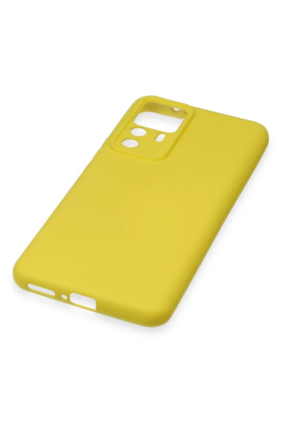 Xiaomi Mi 12T Pro Kılıf Nano içi Kadife Silikon - Sarı-(5796) - Görsel 5