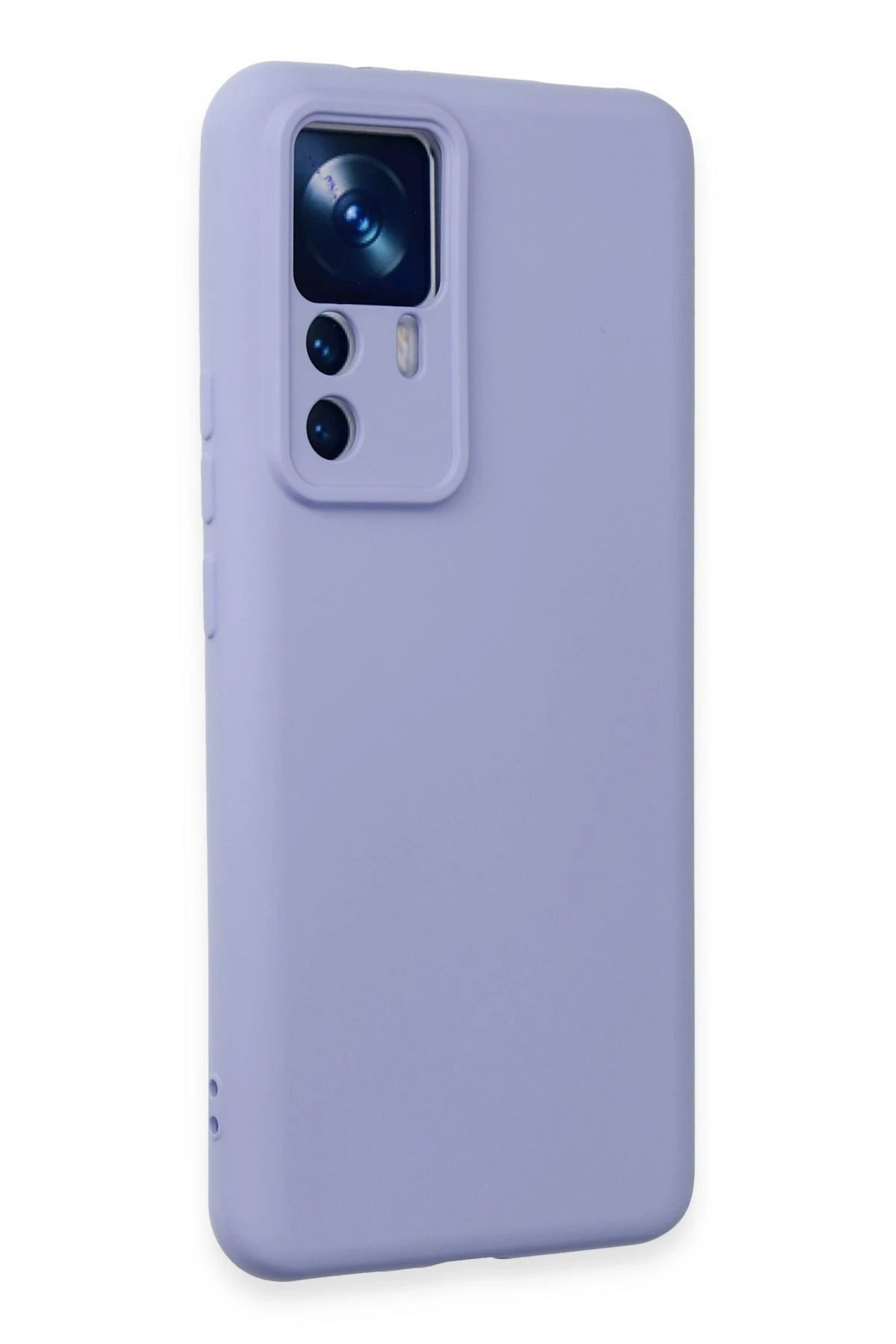 Xiaomi Mi 12T Pro Kılıf Nano içi Kadife Silikon - Lila-(5796) - Görsel 2