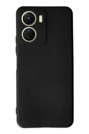Vivo Y16 Kılıf First Silikon - Siyah-(5796)