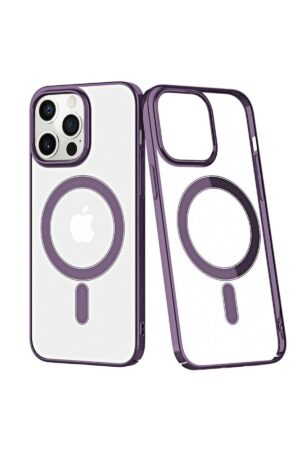 iPhone 13 Pro Kılıf Element Magneticsafe Sert Kapak - Derin Mor-(5796)
