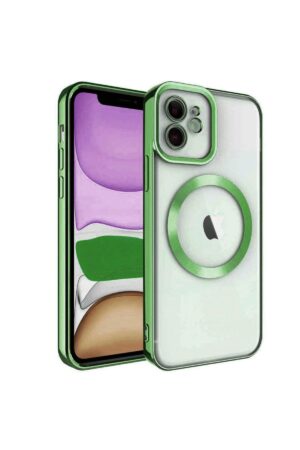 iPhone 12 Kılıf Kross Magneticsafe Kapak - Koyu Yeşil-(5796)