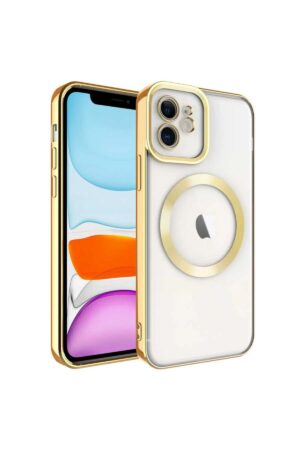 iPhone 12 Kılıf Kross Magneticsafe Kapak - Gold-(5796)