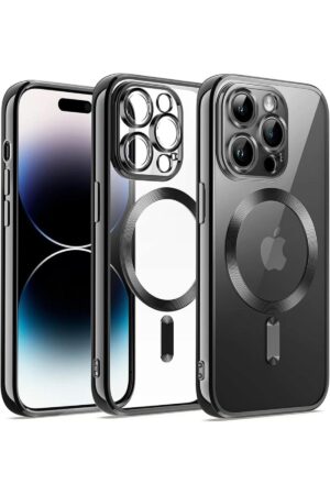 iPhone 12 Pro Kılıf Kross Magneticsafe Kapak - Siyah-(5796)