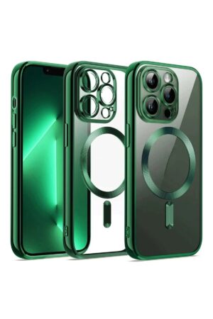 iPhone 12 Pro Kılıf Kross Magneticsafe Kapak - Koyu Yeşil-(5796)