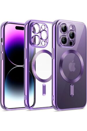 iPhone 12 Pro Kılıf Kross Magneticsafe Kapak - Mor-(5796)