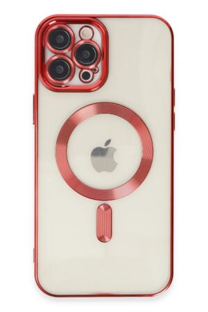 iPhone 12 Pro Max Kılıf Kross Magneticsafe Kapak - Kırmızı-(5796)