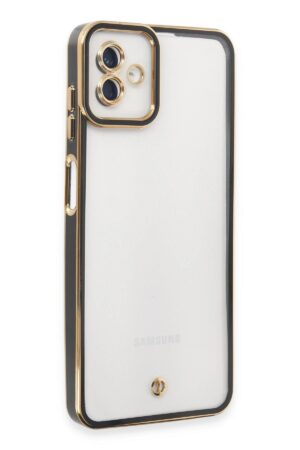 Samsung Galaxy A04 Kılıf Liva Lens Silikon - Siyah-(5796)