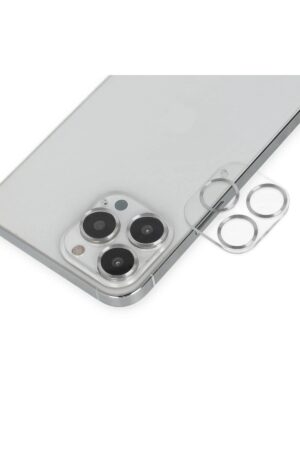 iPhone 14 Pro Max Band Metal Kamera Lens - Gümüş-(5796)