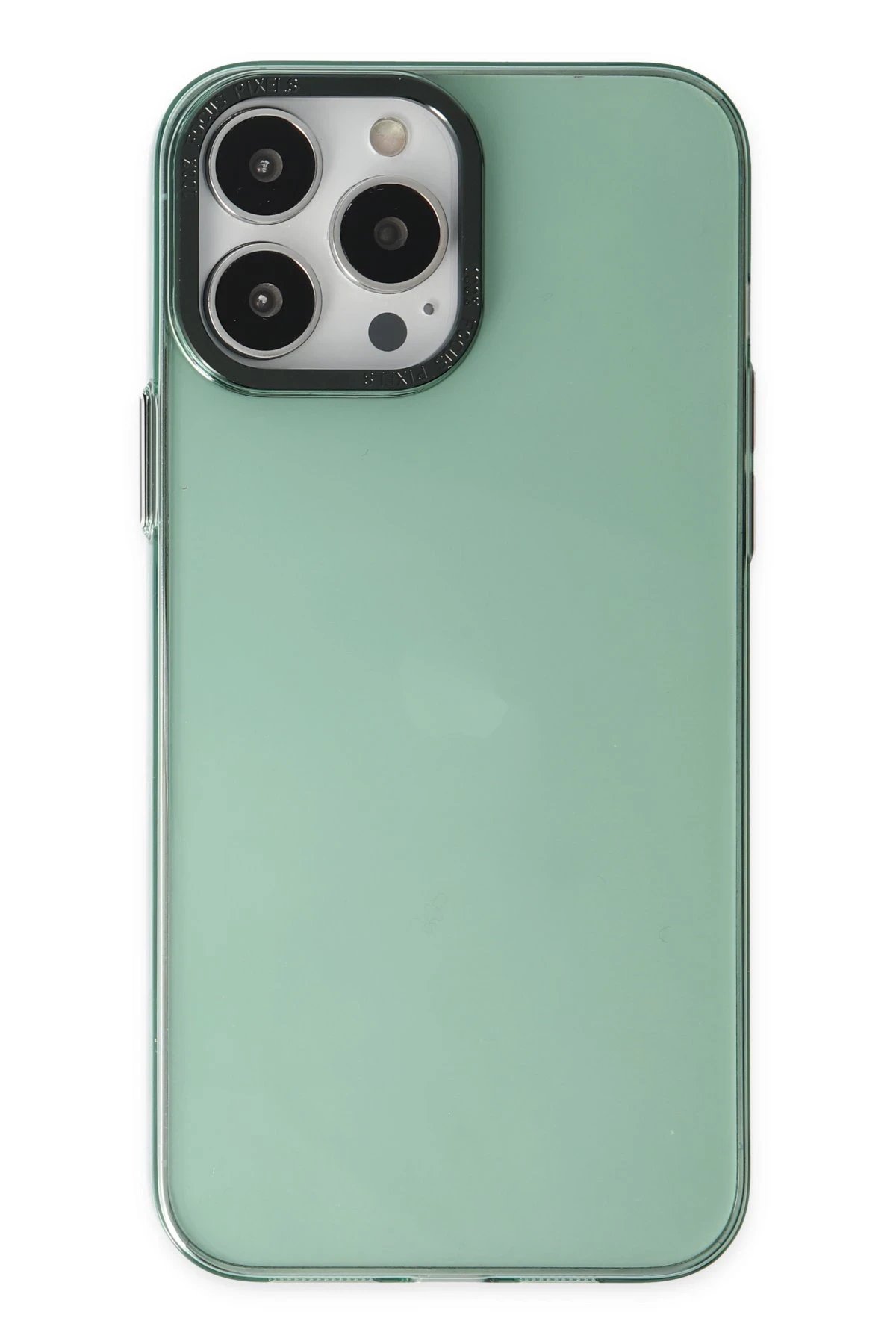 iPhone 14 Pro Kılıf Anka PC Sert Metal Kapak - Yeşil-(5796)