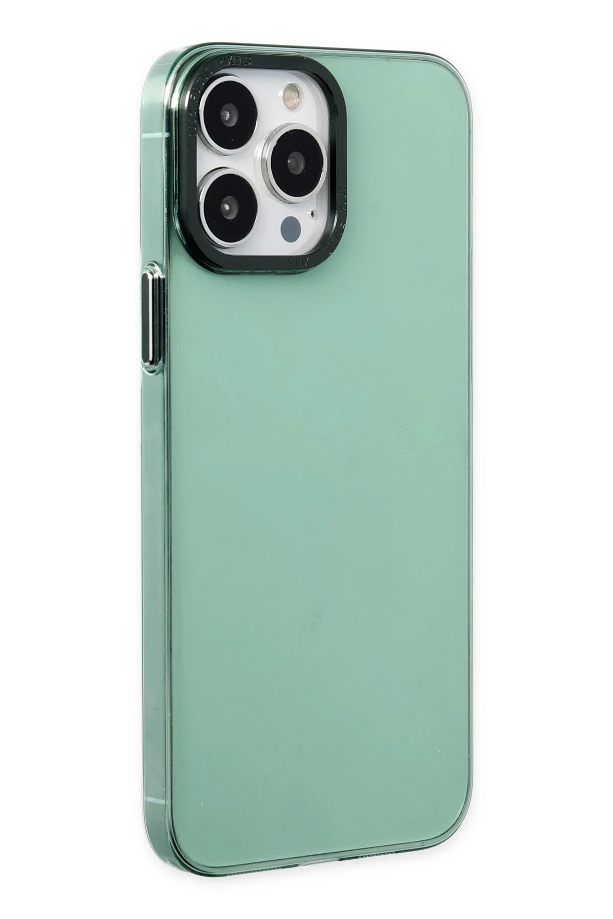 iPhone 14 Pro Kılıf Anka PC Sert Metal Kapak - Yeşil-(5796) - Görsel 2