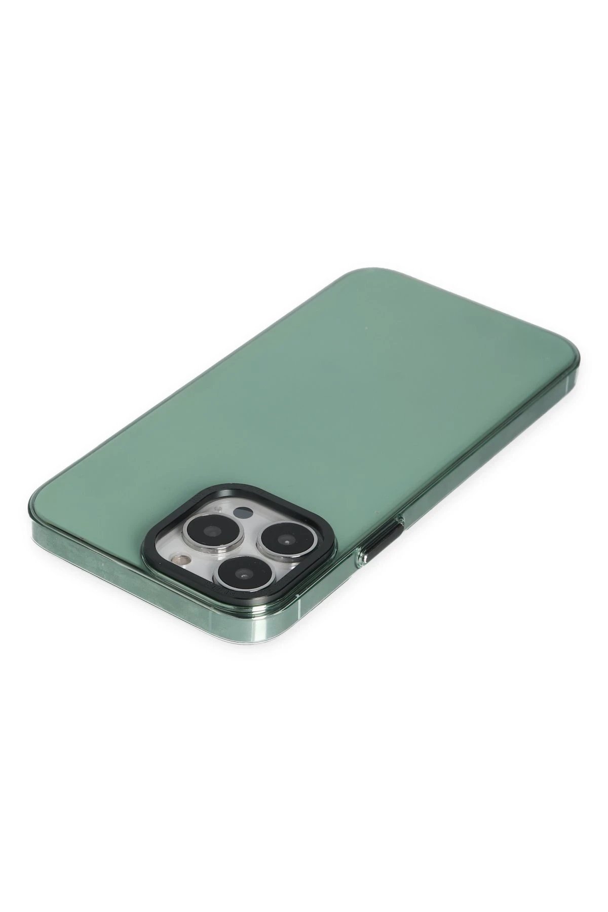 iPhone 14 Pro Kılıf Anka PC Sert Metal Kapak - Yeşil-(5796) - Görsel 4