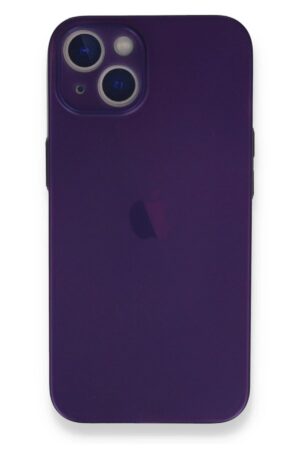 iPhone 14 Plus Kılıf PP Ultra İnce Kapak - Mor-(5796)