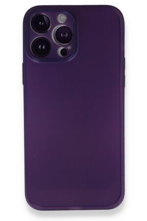 iPhone 14 Pro Kılıf PP Ultra İnce Kapak - Mor-(5796)