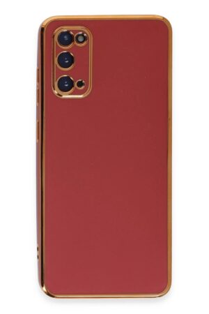 Samsung Galaxy S20 Kılıf Volet Silikon - Kırmızı-(5796)