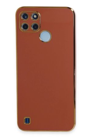 Realme C25Y Kılıf Volet Silikon - Kırmızı-(5796)