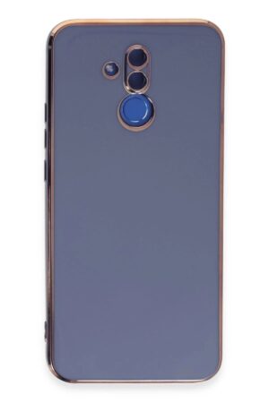 Huawei Mate 20 Lite Kılıf Volet Silikon - Mavi-(5796)