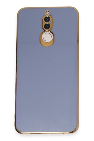 Huawei Mate 10 Lite Kılıf Volet Silikon - Mavi-(5796)