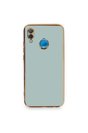 Huawei P20 Lite Kılıf Volet Silikon - Açık Yeşil-(5796)