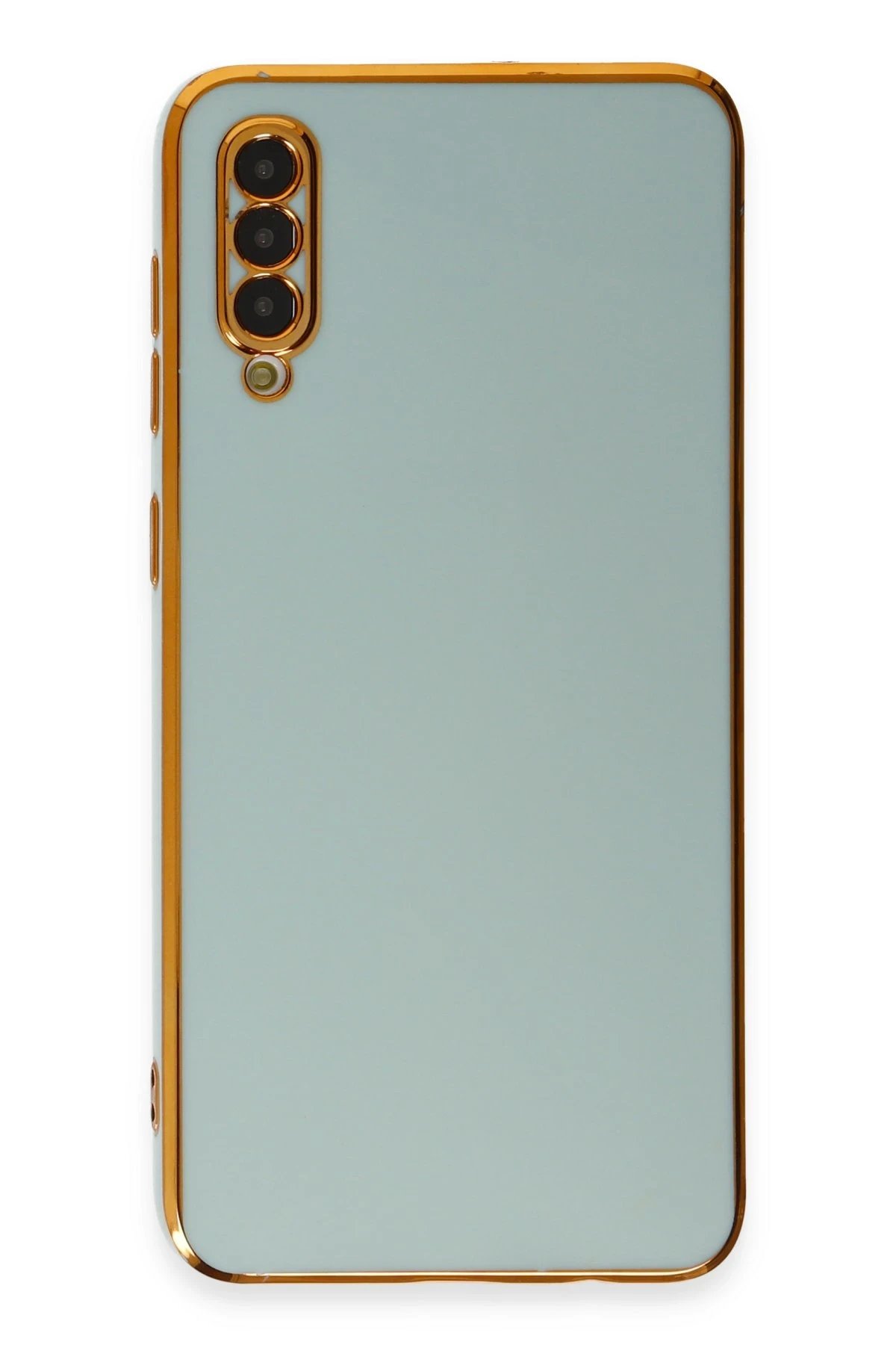 Samsung Galaxy A50 Kılıf Volet Silikon - Açık Yeşil-(5796) - Görsel 2