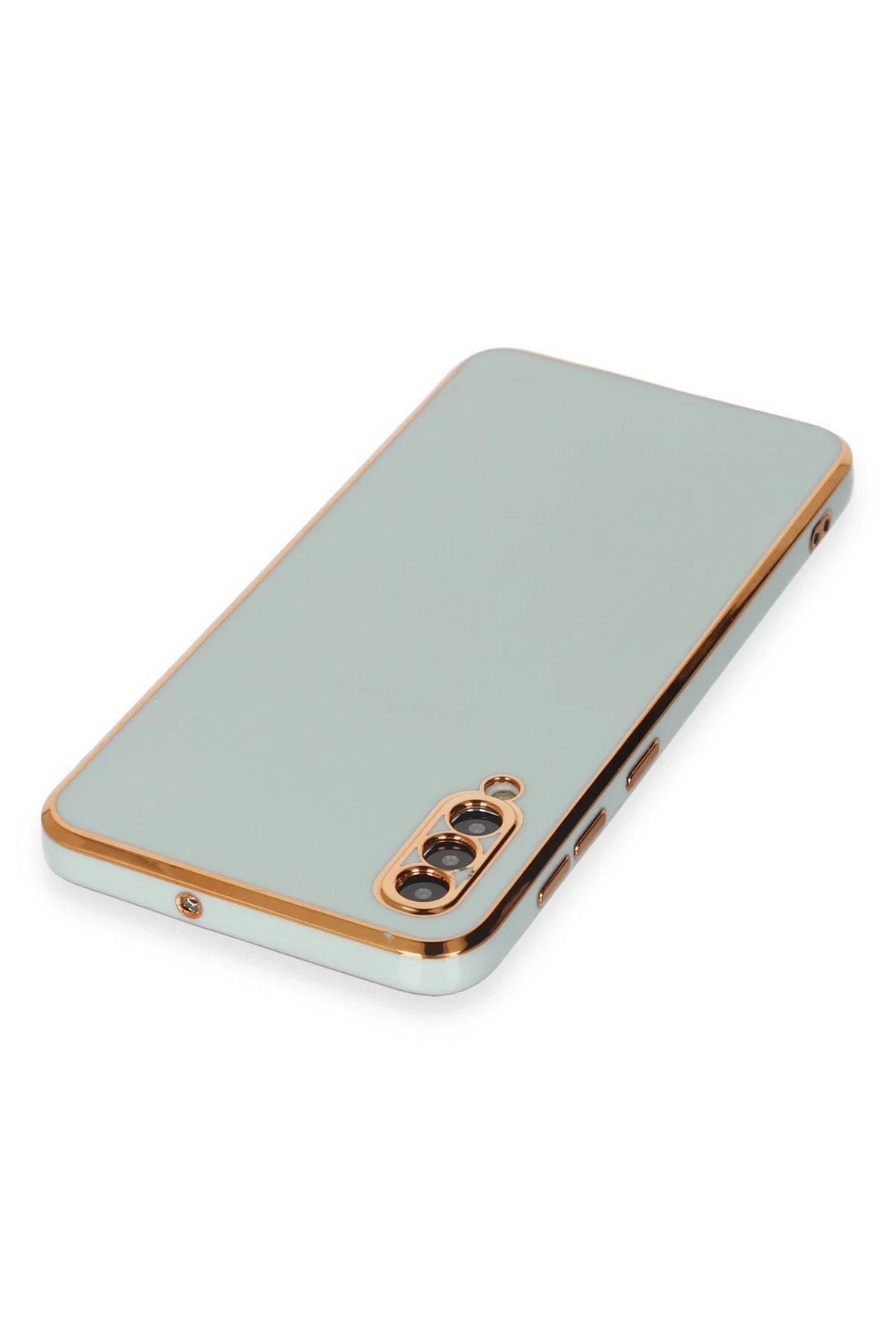 Samsung Galaxy A50 Kılıf Volet Silikon - Açık Yeşil-(5796) - Görsel 4