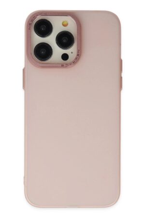 iPhone 14 Pro Kılıf Modos Metal Kapak - Pembe-(5796)