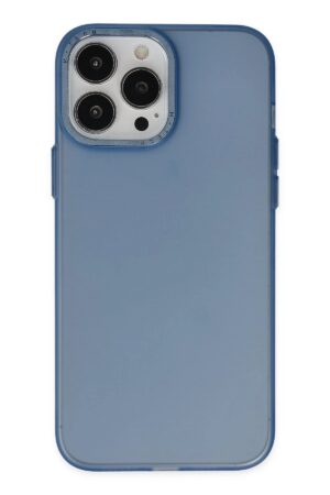 iPhone 13 Pro Max Kılıf Modos Metal Kapak - Lacivert-(5796)