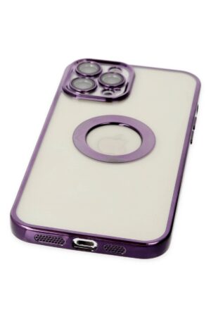 iPhone 12 Pro Kılıf Slot Silikon - Mor-(5796)